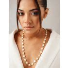 Gold Toned Handcrafted Brass Necklace