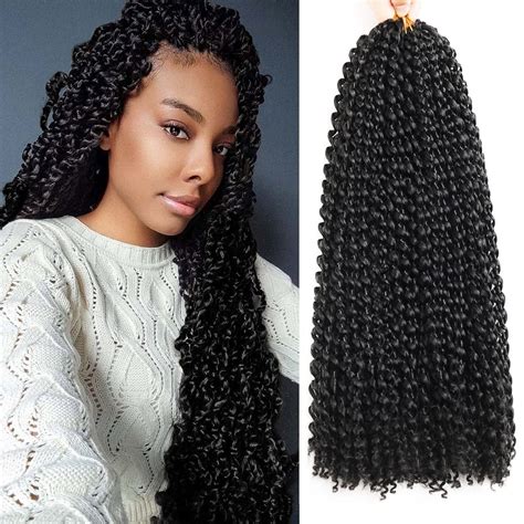 Buy Passion Twist Hair 24 Inch 6 Packs Water Wave Crochet Hair Passion ...