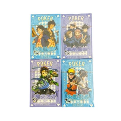 Mix Anime Poker Playing cards Game set of 6 (unit price 58) - Big Daddy ...
