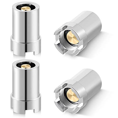 4 Pack Magnetic Ring Adapter 510 Thread Magnetic Ring Adapter Silver ...