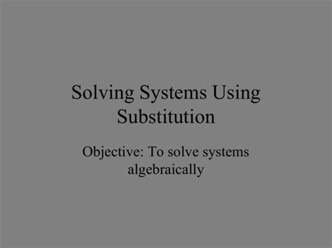 Image result for Video Solving Systems Using Substitution