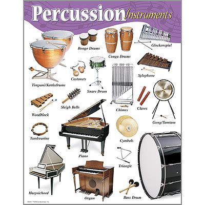 Percussion Instruments Poster - Play School Room CC