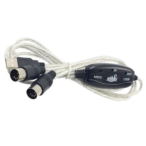 Professional MIDI to USB Adapter Cable for Connecting Electronic ...