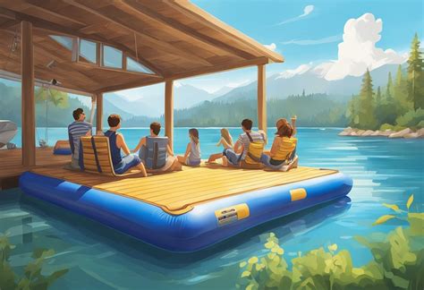 Image result for Inflatable Floating Dock
