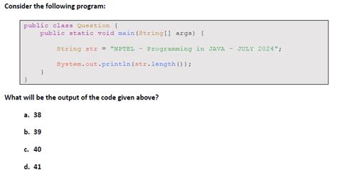 NPTEL - Programming in Java - QUIZ : Week 12:Assignment 12 Answers ...