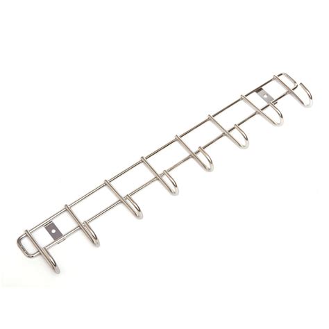 EMBASSY Stainless Steel Hook Patti/Rail, Size 8, 45x4x9 cms (Pack of 1 ...