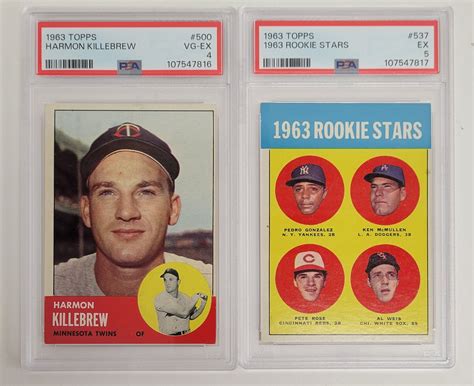 Lot Detail - 1963 Topps Baseball Complete Set w/ Pete Rose RC Graded PSA 5