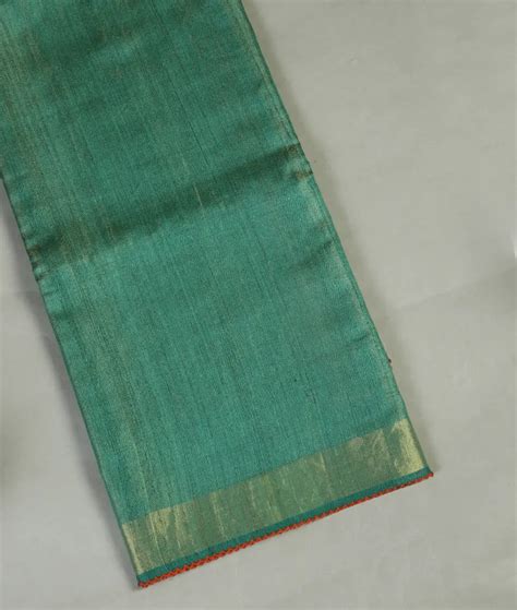 Buy Green Woven Tissue Tussar Saree T467290