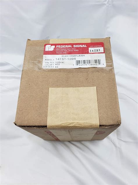 Buy Federal Signal Electraflash 141ST-120R Strobe Warning Light, 120 ...