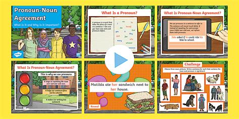 Pronoun-Noun Agreement PowerPoint antecedent pronoun