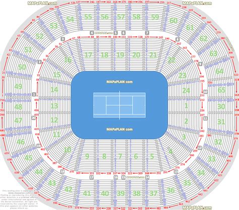 Melbourne Rod Laver Arena seating plan - Australian Open tennis seat numbers in the round ...