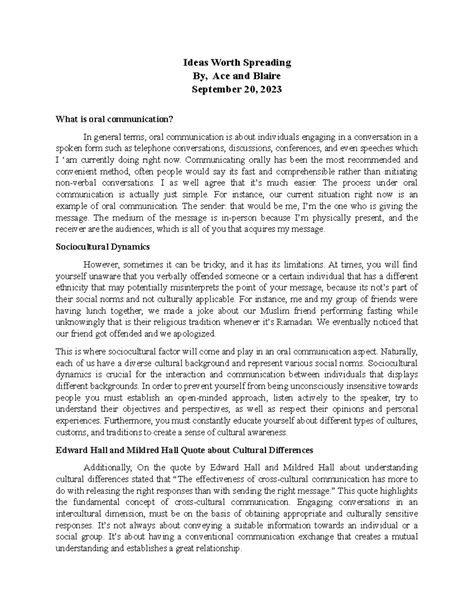 Ideas-Worth-Spreading-by-Ace-and-Blaire - Ideas Worth Spreading By, Ace ...