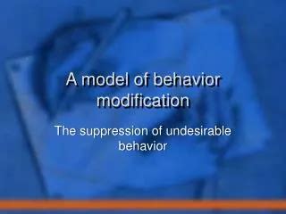 Image result for Behavior Modification Model