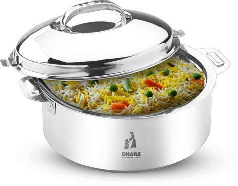 Dhara Stainless Steel Ultra 3500 PU Insulated Double Wall Casserole ...