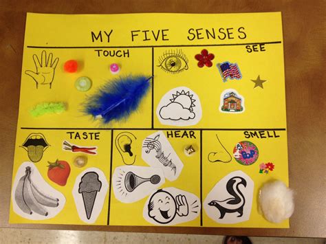 Printable 5 Senses Art And Craft Activities