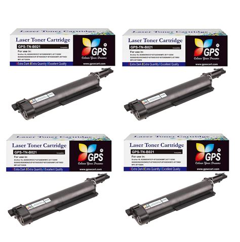 GPS Colour Your Dreams Pack of 4 Black Toner Cartridges - Compatible ...