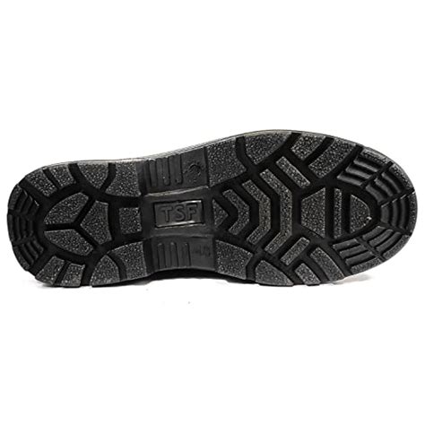 Buy TSF Black Genuine Leather Police Boot at Amazon.in