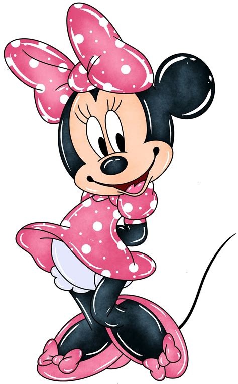 Minnie Watercolor, Minnie Mouse Clipart, Minnie Watercolor Clipart ...