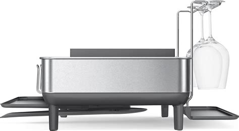 Simplehuman Compact Steel Frame Dish Rack with Swivel Spout - India | Ubuy