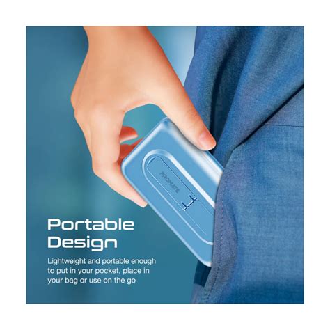 Promate Magnetic Wireless Power Bank, 10000mAh 15W Qi Wireless Mag-Saf