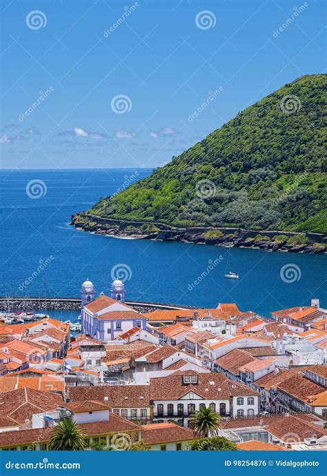 Angra Do Heroismo, Terceira Island, Azores Stock Photo - Image of ocean ...