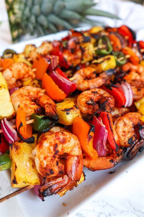 Grilled pineapple shrimp skewers – Artofit