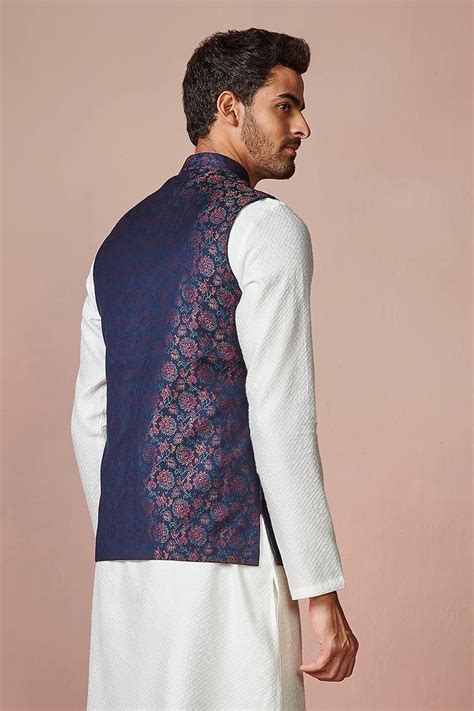 Buy Manyavar Nehru Jacket for Men, Ethnic Jacket for Festival, Wedding ...