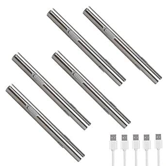 Garberiel 5PCS LED USB Penlight Mini Flashlight Diagnostic Medical Pen ...