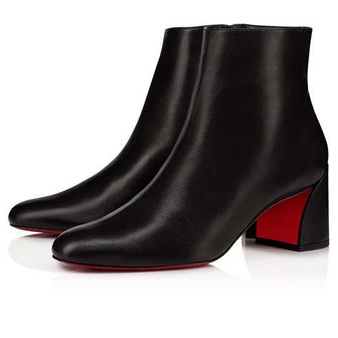 Jane Booty - 55 mm Low boots - Calf leather - Black - Women - Christian Louboutin Germany