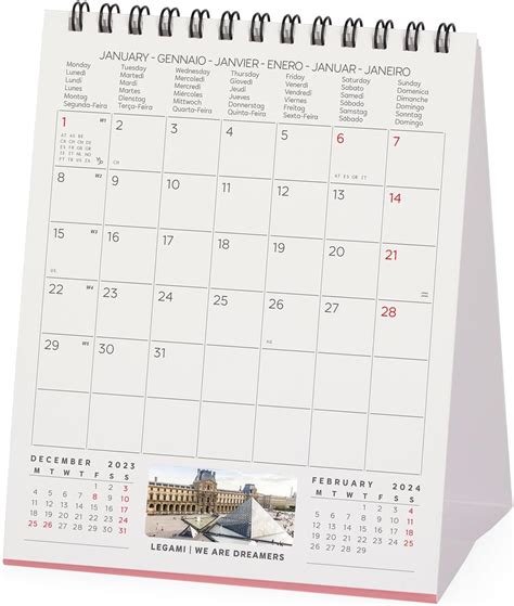 Legami - Table Calendar 2024, 12 Months and Annual India | Ubuy
