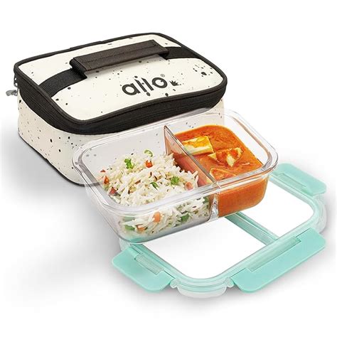 Buy Allo FoodSafe Compartment Glass Lunch Box with Break Free ...