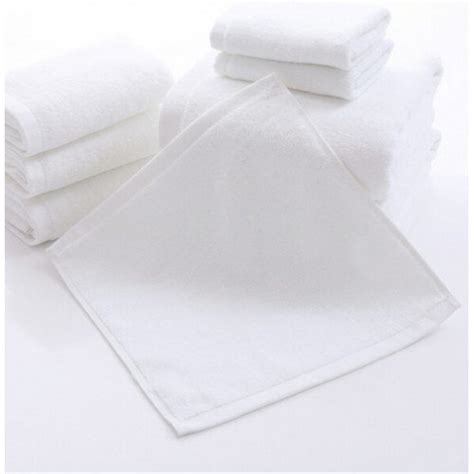 Pack of 8 100% Soft Cotton White Face Towel by Indigo Home| Small, Easy ...