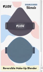 PLUSH Double Sided Beauty Blender | Wet & Dry Usage | Reversable Strap ...