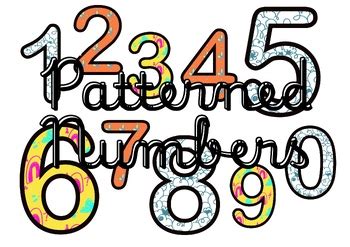 Image result for Patterned Numbers