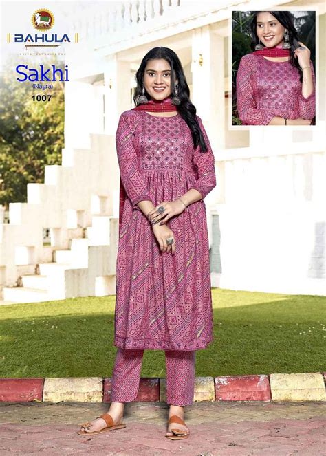 Bahula Sakhi Nayra Vol 1 Ready Made Cotton Suits