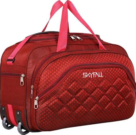 skyfall (Expandable) Epoch Nylon 60 litres Waterproof Strolley Duffle ...