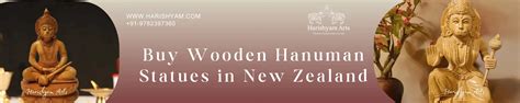 Handmade Wooden Hanuman Statues for New Zealand Temples