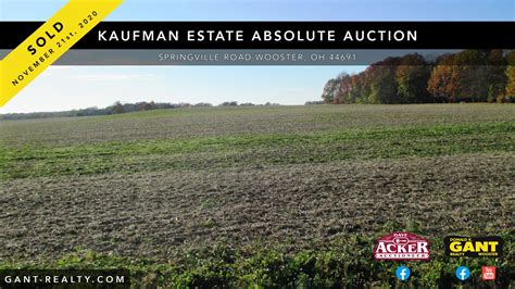 Kaufman Estate Absolute Auction- SOLD ON NOVEMBER 21, 2020 – Gant Realty