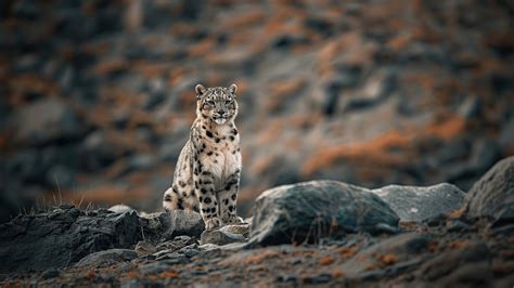 Cute Snow Leopard
