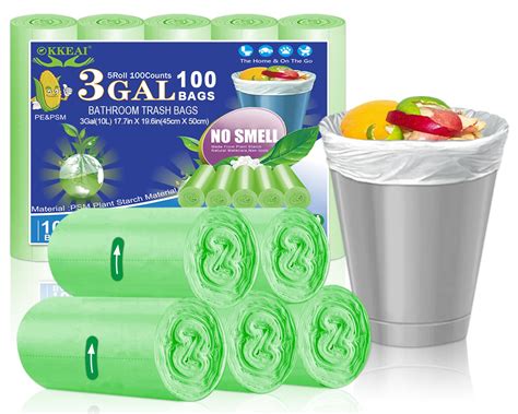 3 gallon trash can liners online