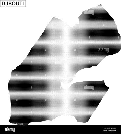 Detailed map of Djibouti showcasing its unique topographical features, highlighting the nation’s ...