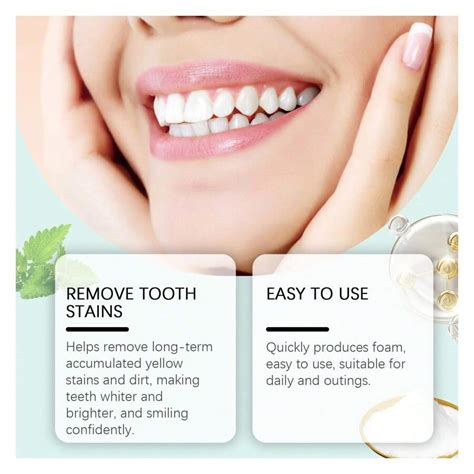 Mint Brightening Toothpaste Tablet Oral Deodorizer Fresh Breath ...
