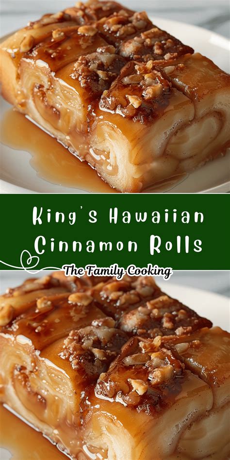 King’s Hawaiian Cinnamon Rolls | TheFamilyCooking | Recipe | Sweet roll ...