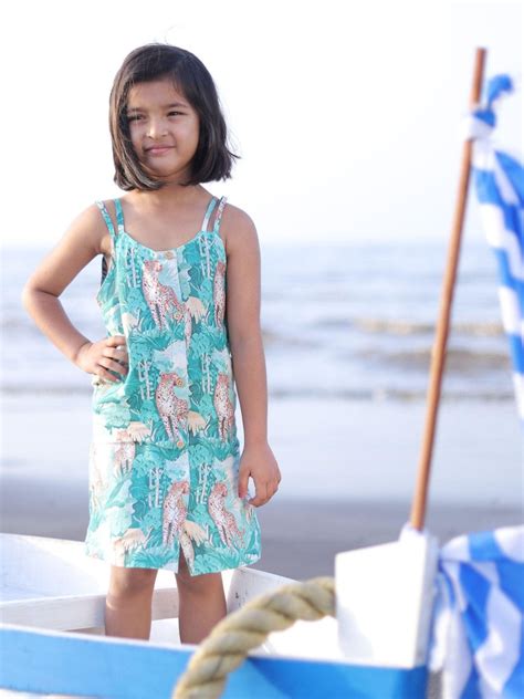 Green Forest & Leopard Print Linen Dress – Funny Bones Clothings
