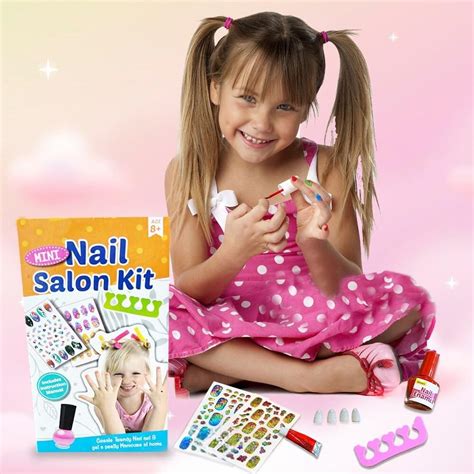Buy ToyMagic Mini Nail Art Salon Kit|Includes Coloured Nail Enamel, 2 ...