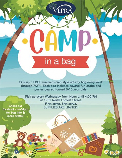 Calendar • Camp in A Bag Handout