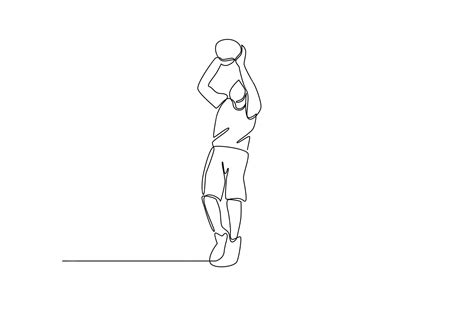 Basketball Simple Line Drawing 的图像结果