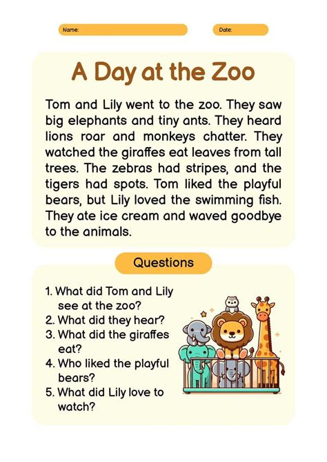 Image result for First Grade Reading Fluency Worksheets