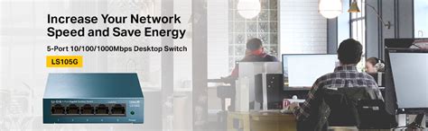 TP-Link LS105G 5-Port Desktop/Wallmount Gigabit Ethernet Switch ...