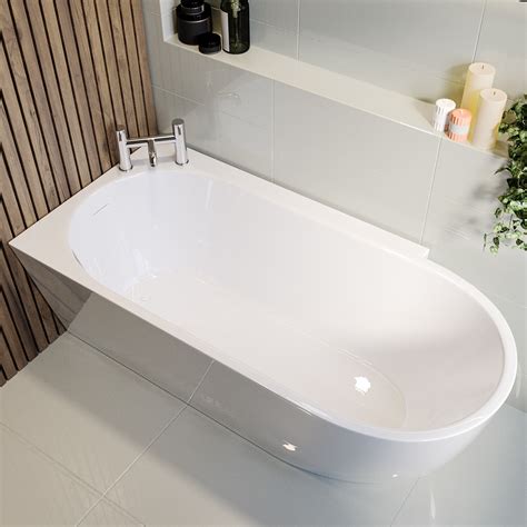 Freestanding Single Ended Left Hand Corner Bath 1650 x 780mm - Faro ...